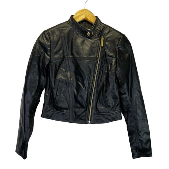 MICHAEL Michael Kors Lamb Leather moto jacket black - P (2) - Picture 3 of 11